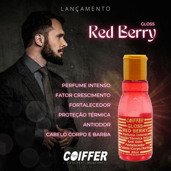 Imagem de Gloss Red Berry Coiffer 80ml Protetor Térmico Capilar