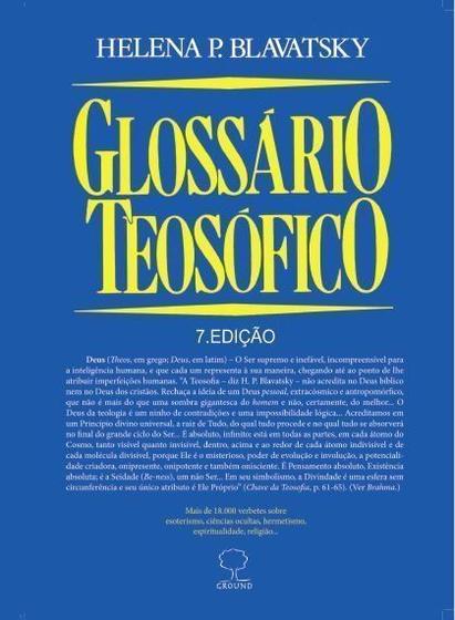 Imagem de Glossário Teosófico - GROUND                                            