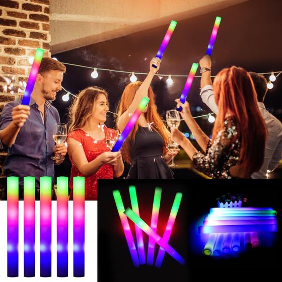 Imagem de Glow Sticks Marspeeder Foam Bulk com 3 modos, 12 unidades para festa