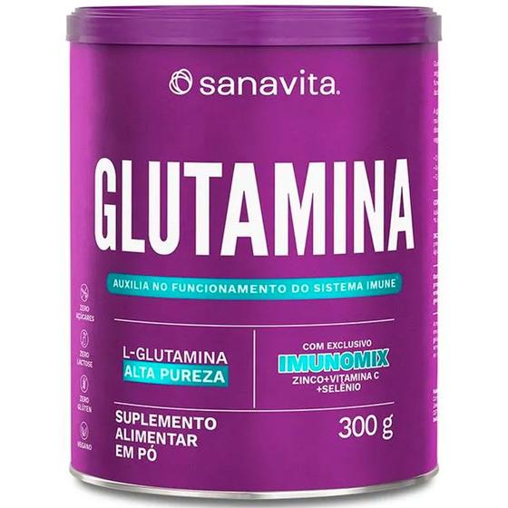 Imagem de Glutamina Glutatech Com Imunomix - 300g - Sanavita