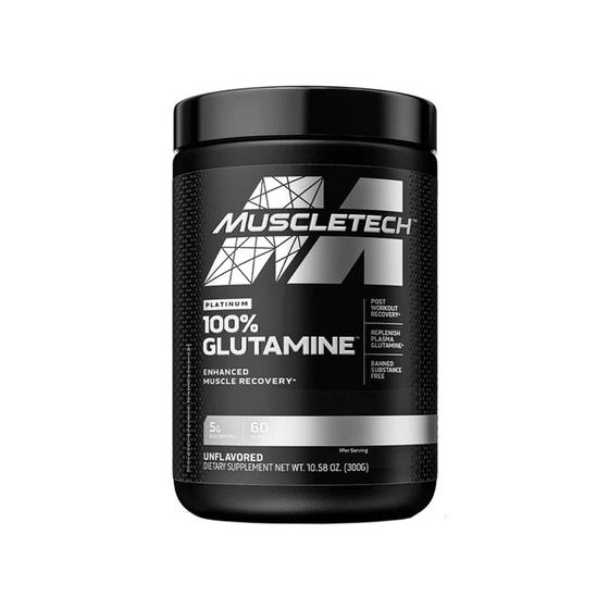 Imagem de Glutamina Platinum 100%  5g de Glutamina  300g  Sem sabor  Muscletech