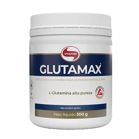 Imagem de Glutamina Vitafor 300g Glutamax Premium 100% Sabor Neutro