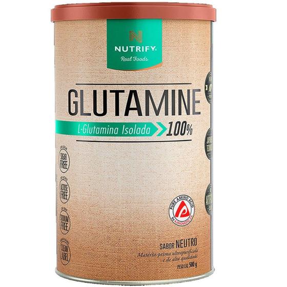 Imagem de Glutamine 500g (L-glutamina isolada 100%) - Nutrify