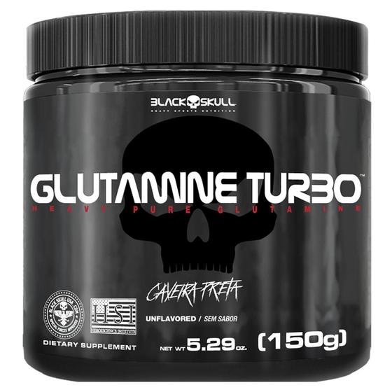 Imagem de Glutamine L-Glutamina Pura Turbo 150G - Black Skull