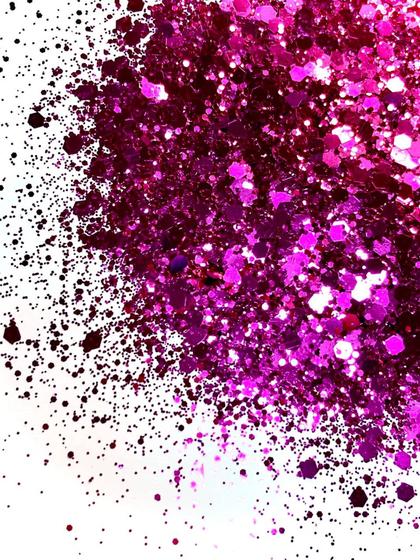 Imagem de GM10-B Glitter Chunky flocado Poliéster Importado resina unha 100gr - CHERRY