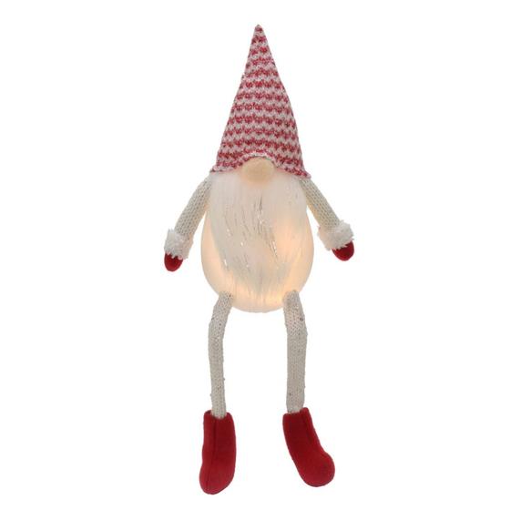 Imagem de Gnomo Natalino com Luz Nico com perna articulada 42cm