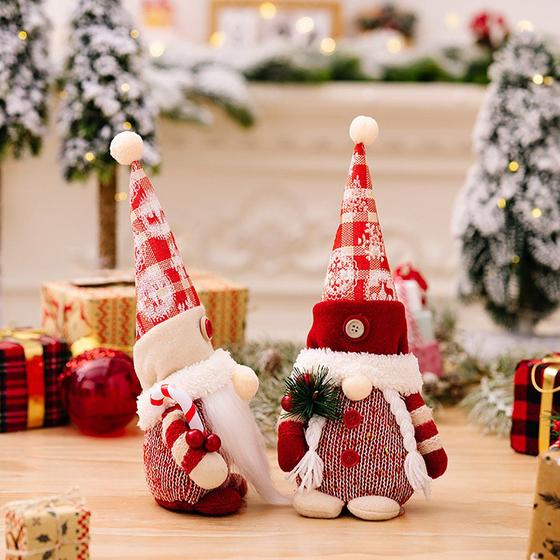 Imagem de Gnomos de Natal, decoração de brinquedos de pelúcia, decoração de casa