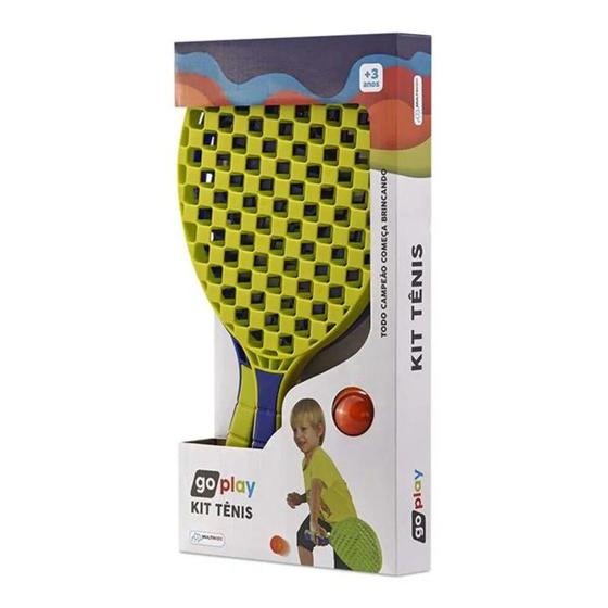Imagem de Go Play Kit Tênis com 2 Raquetes e Bolinha Multikids - BR949