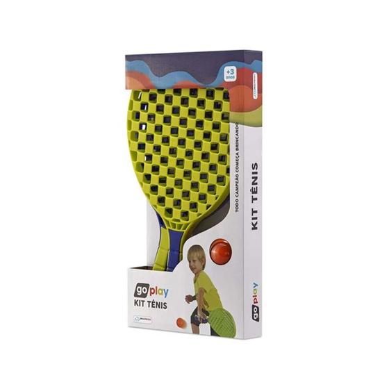 Imagem de Go Play Kit Tênis com 2 Raquetes e Bolinha Multikids - BR949