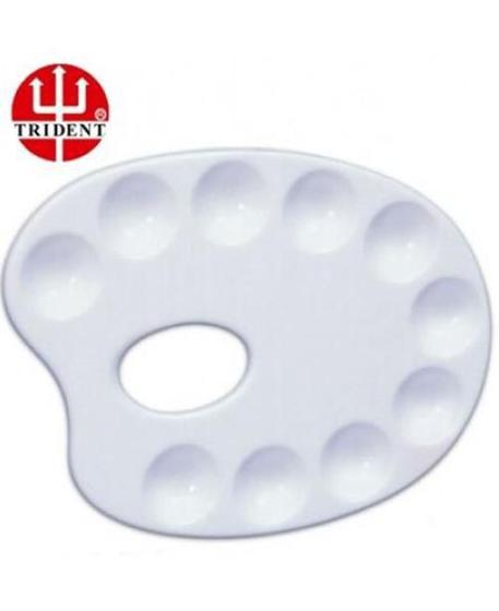 Godê Para Tintas Paleta 12 Cavidades - Trident - Paleta / Godê ...