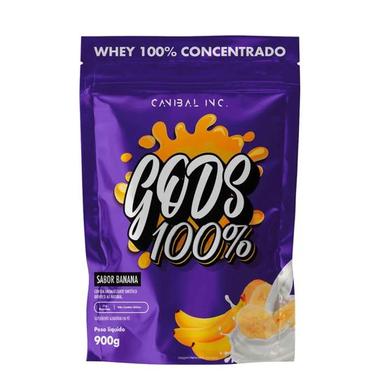 Imagem de Gods Whey 100% concentrado 900g - canibal inc