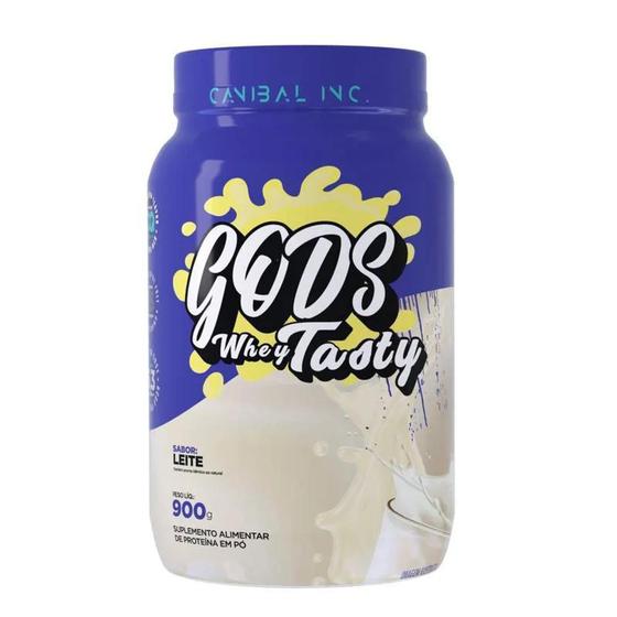 Imagem de Gods Whey Tasty Whey Protein 3W 900g Canibal Sabor Leite - CANIBAL INC - Canibal Inc.