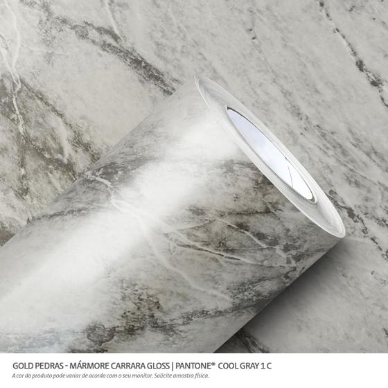 Imagem de Gold pedras 1,00 x 0,61 - marmore carrara gloss