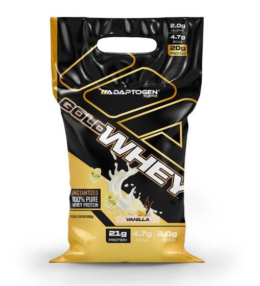 Imagem de Gold Whey 100% Concentrado Baunilha 900g Adaptogen