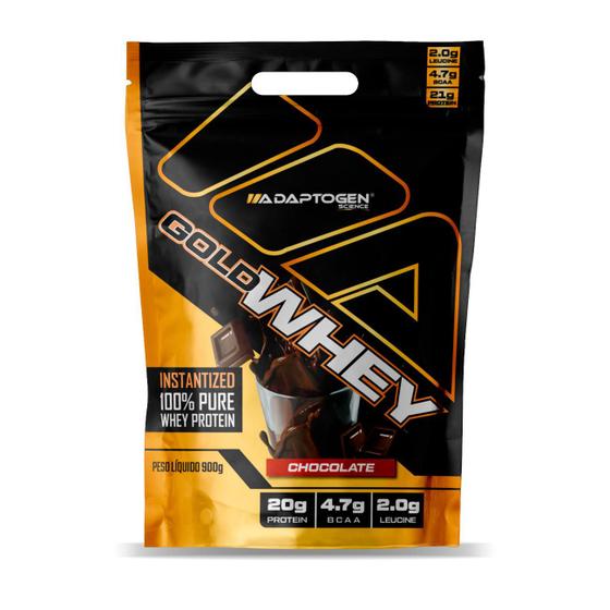 Imagem de Gold Whey 900g Adaptogen contém matéria-prima importada