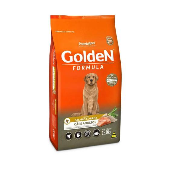 Imagem de Golden adultos salmao e arroz 15kg