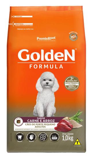 Imagem de GoldeN Formula Cães Adultos Porte Pequeno Carne & Arroz 1 kg