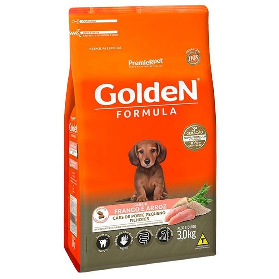 Imagem de Golden Formula Caes Filhotes Frango Mini 3 Kg