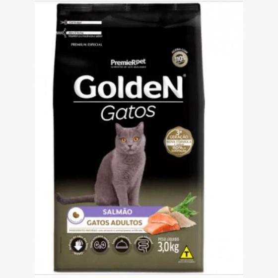 Imagem de Golden Gatos Adultos Salmao 3 Kg