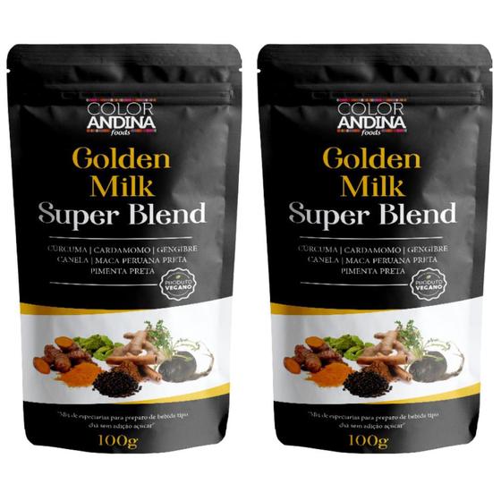 Imagem de Golden Milk (super blend) Color Andina 100g - 2 pacotes 