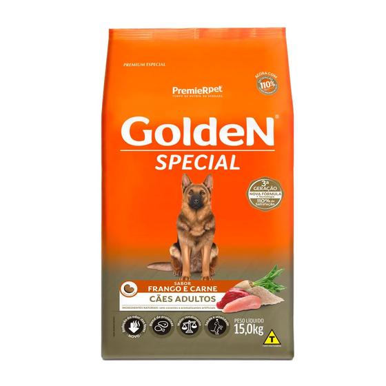 Imagem de Golden  Ração Golden Special para Cães Adultos Frango e Carne