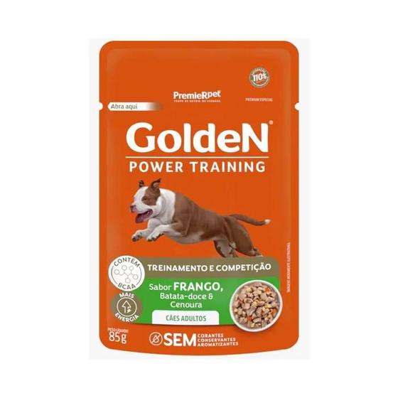Imagem de Golden Sachê Gourmet para Cães Adultos Power Training Frango Batata Doce e Cenoura 85g
