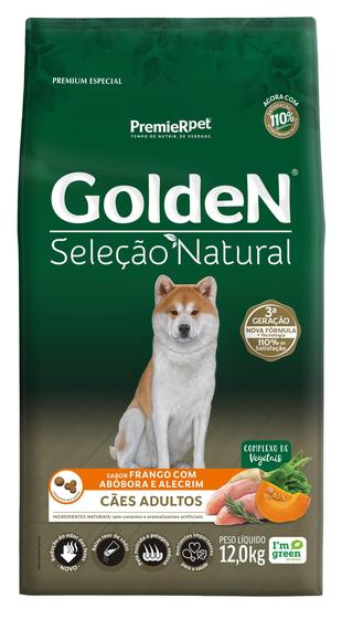 Imagem de GoldeN Seleção Natural Cães Adultos Frango com Abóbora & Alecrim 12 kg