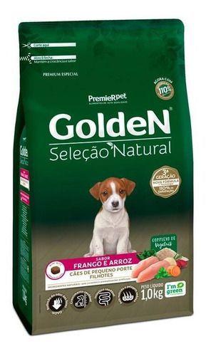 Imagem de GoldeN Seleção Natural Cães Filhotes Porte Pequeno Frango & Arroz 1 kg