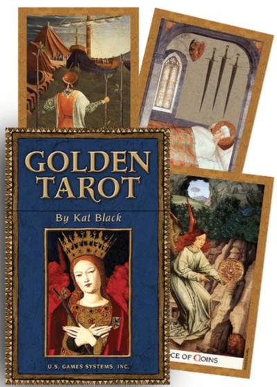 Imagem de Golden tarot by kat black baralho esotérico - original