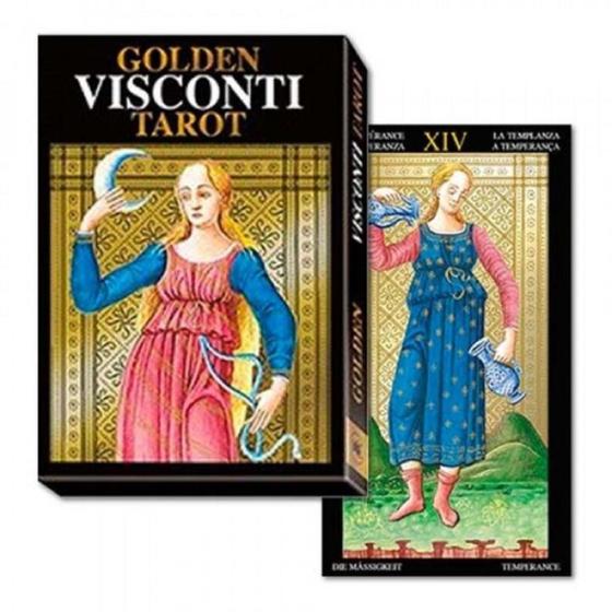 Imagem de Golden visconti tarot grand trumps - LO SCARABEO