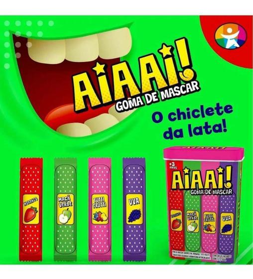 Imagem de Goma De Mascar Kids Aiaai! Embalagem Lata