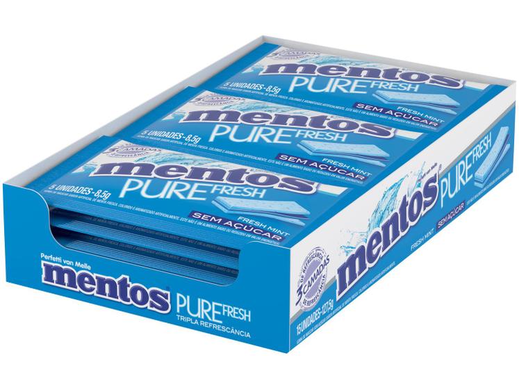 Imagem de Goma de Mascar Mentos Pure Fresh 3 Camadas