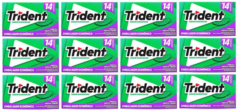 Imagem de Goma de mascar Trident Menta emb econ display com 12 uni de 25,2g - Mondelez