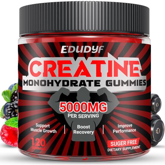 Imagem de Gomas de creatina monohidratada EDUDYF 5000mg para crescimento muscular