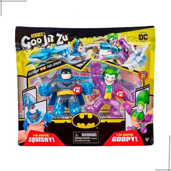 Imagem de Goo Jit Zu - 2 Bonecos Elásticos de 10cm - Batman e Coringa