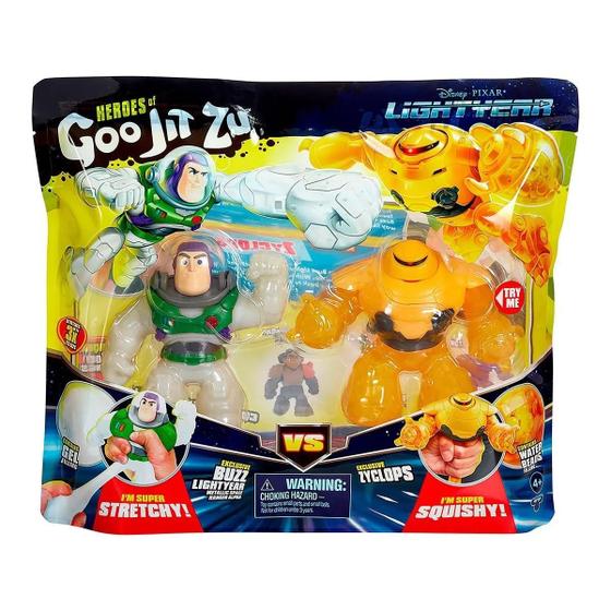 Imagem de Goo Jit Zu Lightyear 12Cm Buzz Vs Zyclops Disney Pixar 3166