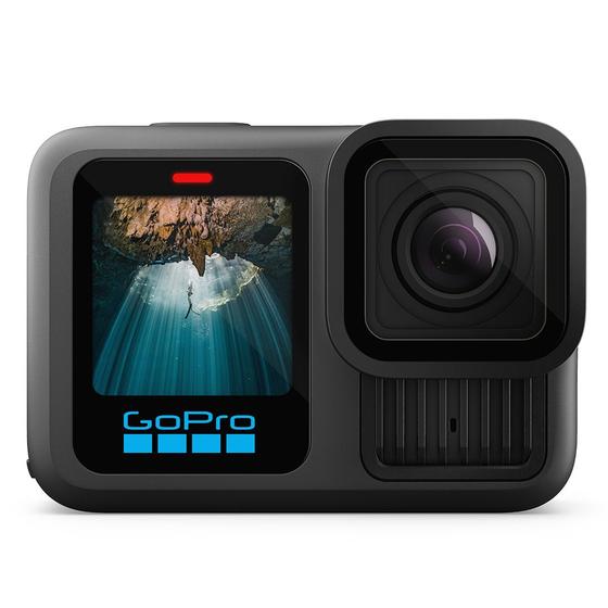 GoPro HERO13 Black - Câmera de ação à prova d'água 10m, 5.3K60, HLG HDR, 27MP, HyperSmooth 6.0, GPS, Wi-Fi 6, Detecção Automática das lentes HB-Series Menor preço em GoPro HERO13 Black - Câmera de ação à prova d'água 10m, 5.3K60, HLG HDR, 27MP, HyperSmooth 6.0, GPS, Wi-Fi 6, Detecção Automática das lentes HB-Series