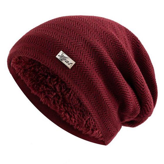 Imagem de Gorro De Inverno Pele Forrada Unissex Casual 