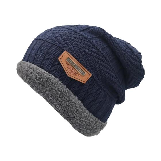 Imagem de Gorro de Malha de Inverno Quente e Grosso - Unissex - Sem Aba