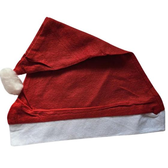 Imagem de Gorro feltro papai noel  mamae liso natal touca fantasia