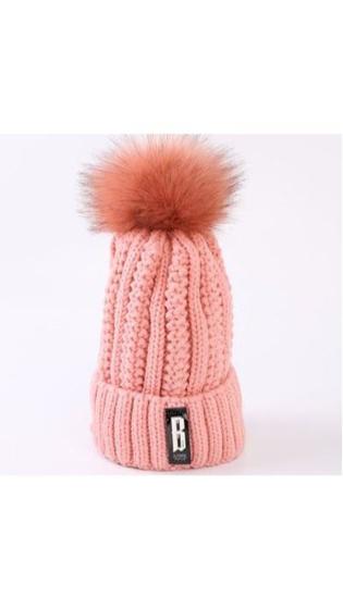 Imagem de Gorro Feminino Com Pompom Forrado Com Lã - HL-44