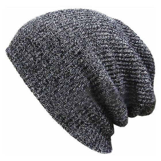 Imagem de Gorro folgado de malha, chapéu de inverno Wokex, unissex, cinza