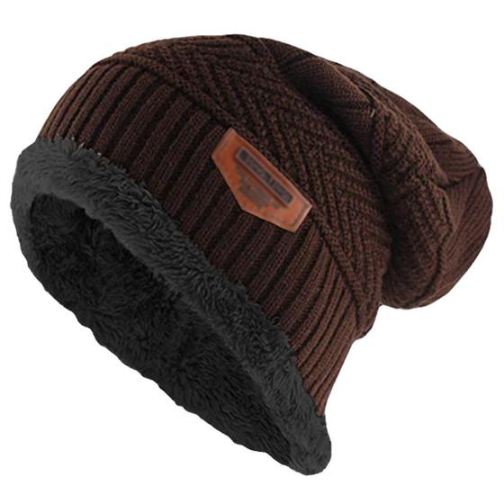 Imagem de Gorro Peluciado Premium Forrado Aquecido Frio De Lã Térmica Pelinho Aveludada Inverno Estilosa Quentinha Protege