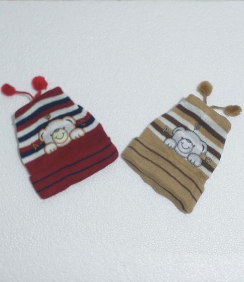 Imagem de Gorro Touca Infantil Tricot Kit Com 2