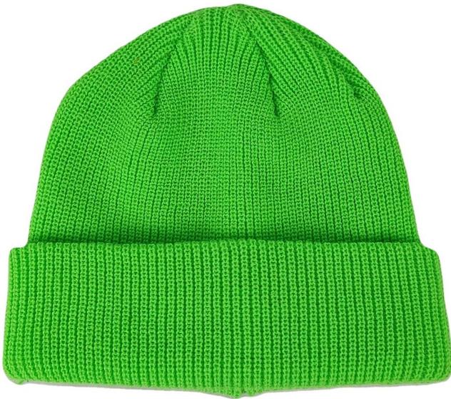 Imagem de Gorro Touca Lenhador Marinheiro Canelada Adulto Unissex Verde Neon