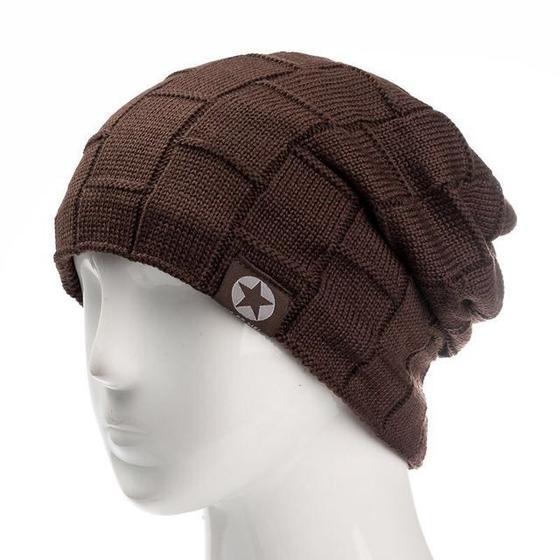 Imagem de Gorro Unissex Velo Forrado  Malha Lã Quente