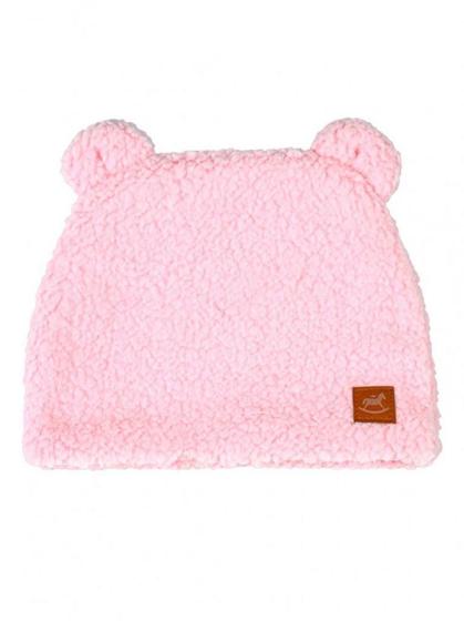 Imagem de Gorro Up Baby Pele Carneirinho Com Orelhinha Rosa