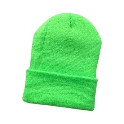 Imagem de Gorros De Inverno Masculinos Femininos De Malha Sólida Bonito Outono Chapéus Meninas Casual Gorro