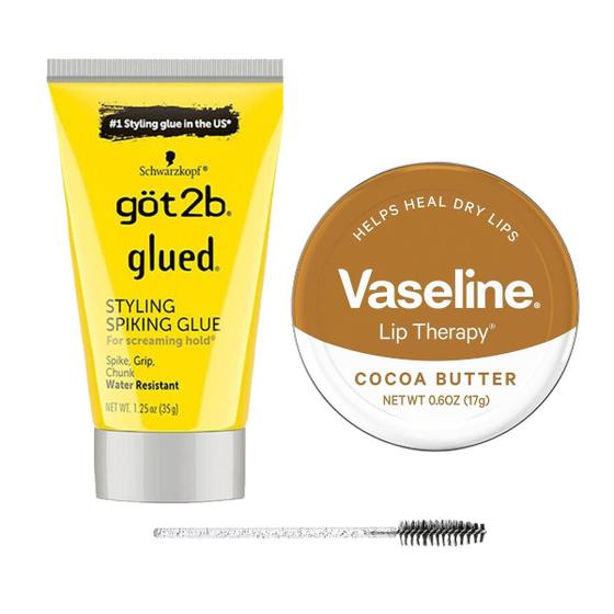 Imagem de Got2b Glued 35 grm Vaseline Lip Therapy Cocoa 17 grms Kit