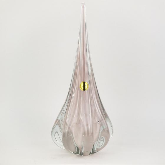 Imagem de Gota de Murano Labone - Rosa Bebê / Cristal Rosa Jade 40cm